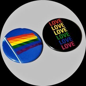 Pride Flag Button Pins